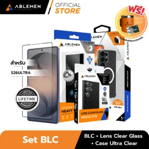 [Official] [Samsung S26 Ultra] Ablemen เซตตัวท็อปหน้าจอและเลนส์ ฟิล์มกระจก FF Corning + Lens