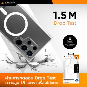 Alternative view of [New] Samsung S25 Ultra เคส Ultra Clear Case เคสใสกันกระเเทก นวัตกรรม Bubble กันกระเเทก 4 มุม รองรับชาร์จเเม่เหล็กไร้สาย