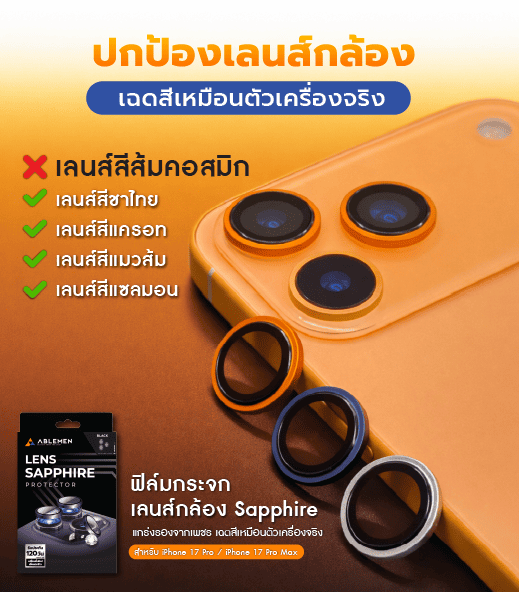 ฟิล์มเลนส์กล้อง iPhone