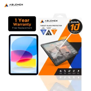 Alternative view of ฟิล์มกระจก iPad ใส Ablemen Ultra Clear เต็มจอ | ใสคมชัด ทัชลื่น รองรับ Apple Pencil รับประกันตลอดชีพ